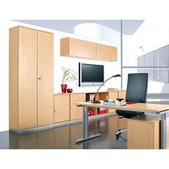 Büroregal, BxTxH 1200x425x1152 mm, 3 OH, 2x4 Böden, Mitteltrennwand, lichtgrau online kaufen - Verwendung 3