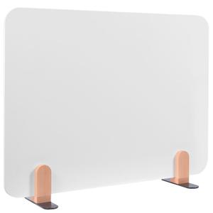 Whiteboard Tischtrennwand, BxH 1200x600 mm  inkl. 2 Halterungen
